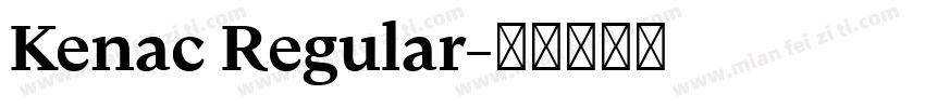 Kenac Regular字体转换